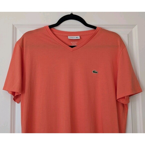 Lacoste Men's Casual Shirt Pima Cotton Jersey Short Sleeve T-shirt Size Large - Picture 3 of 12
